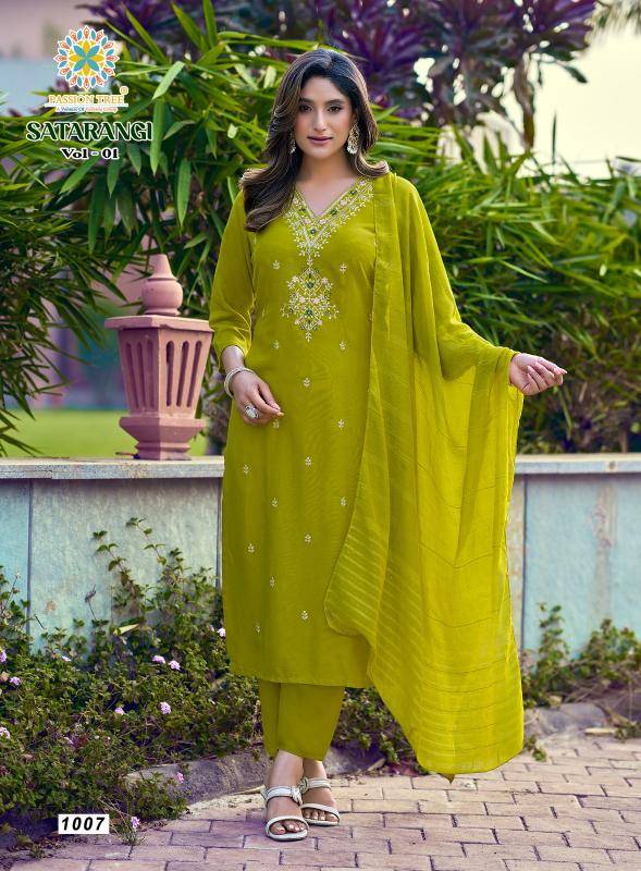 Passion tree satarangi vol-1 Kurti distributors in Ahmedabad